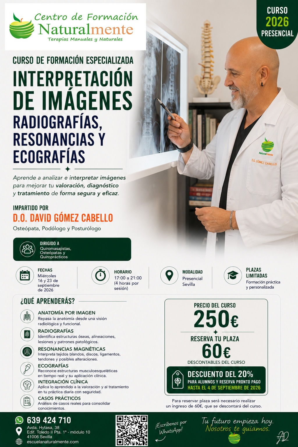 Folleto de SEMINARIO DE INTERPRETACIÓN BIOMECÁNICA DE IMAGENES