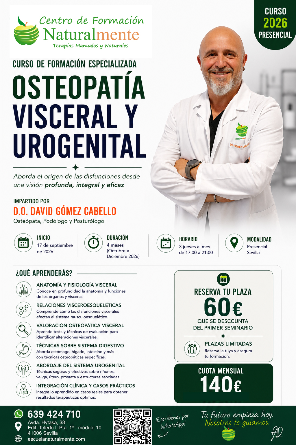 Folleto de OSTEOPATÍA VISCERAL Y UROGENITAL